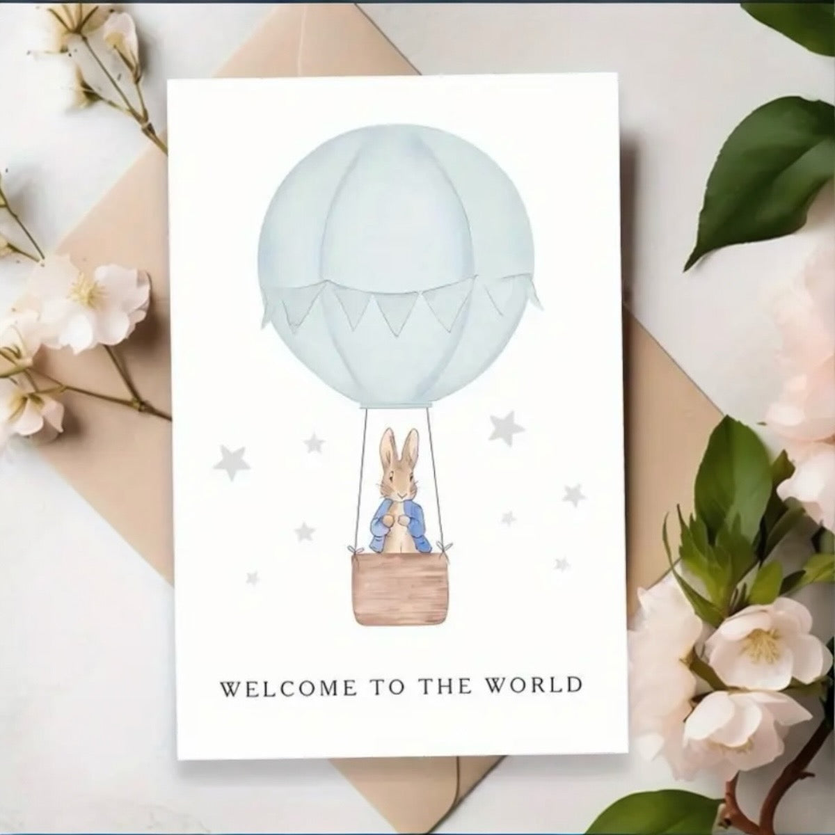 🐰Welcome to the World – Baby Bunny Card
