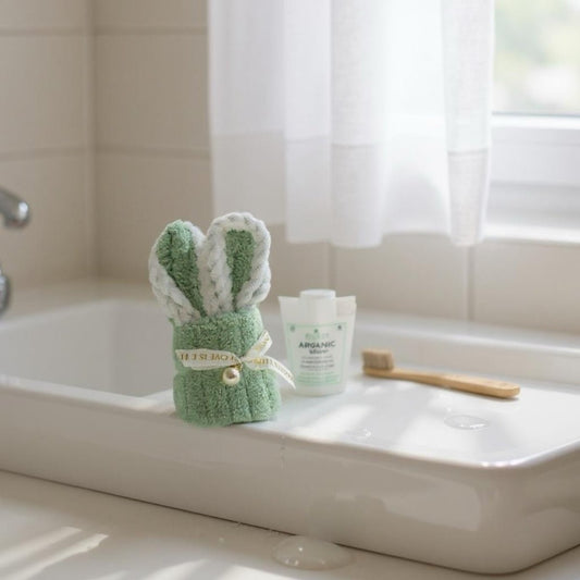 Baby Bunny Mini Towel | Soft & Gentle Washcloth - Wrap With Love
