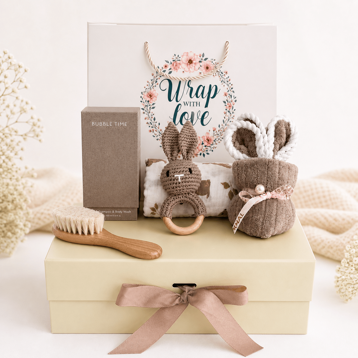 Bunny Baby Care Box | Neutral Edition - Wrap With Love