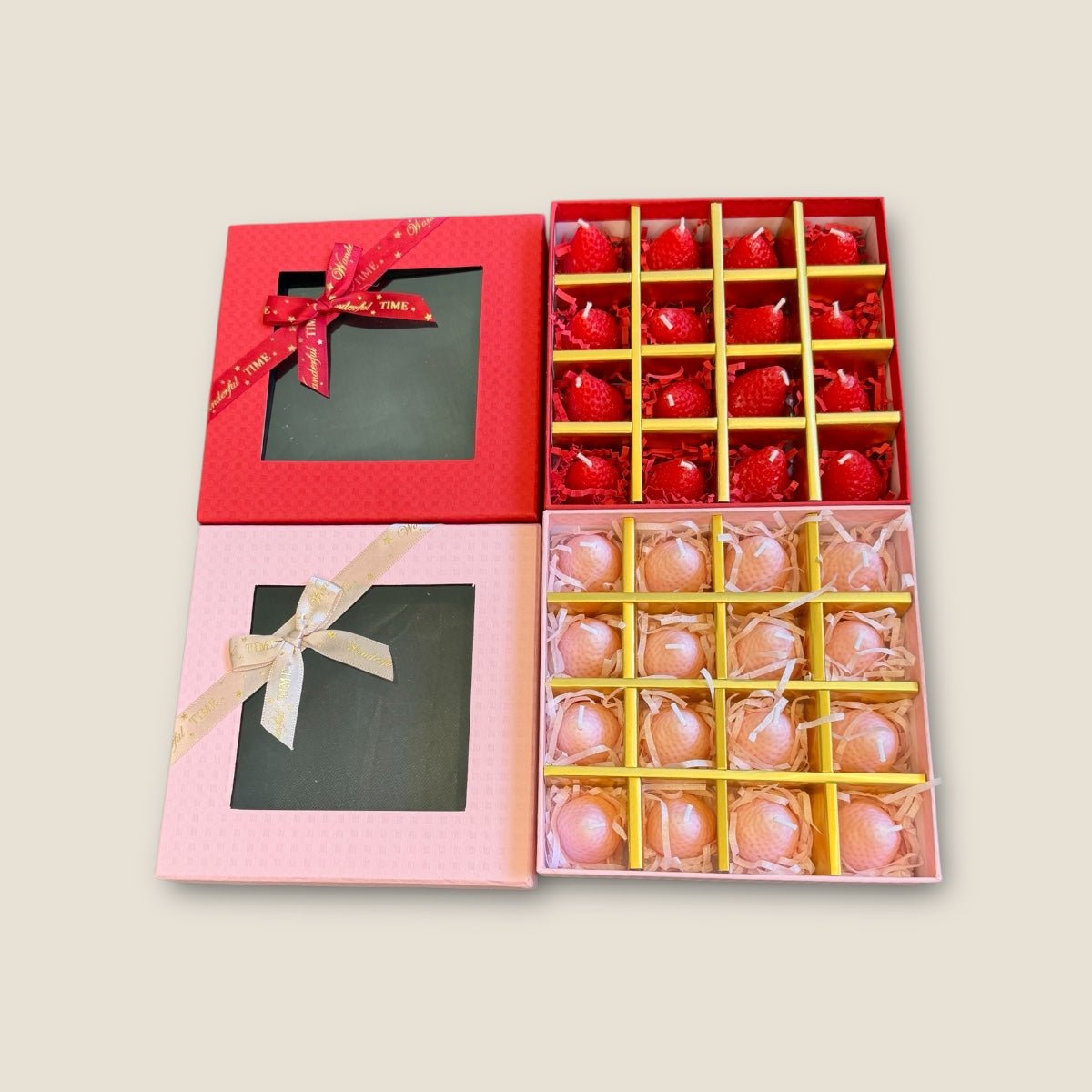Limited Edition Strawberry Candle Gift Box (16 Pieces) - Wrap With Love