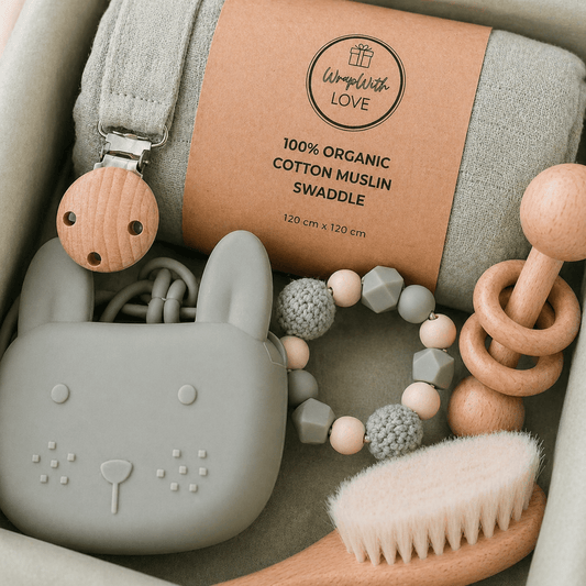 Welcome Baby Gift Box | Organic & Calm Essentials - Wrap With Love