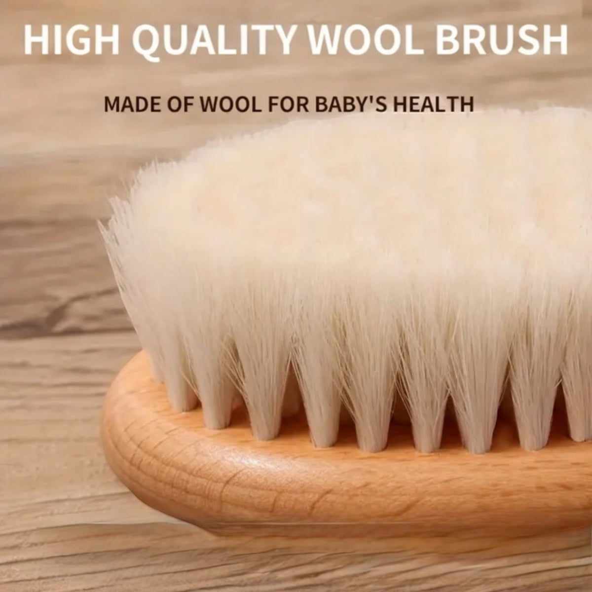 Baby Soft Wool Hair Brush – Gentle Scalp Care