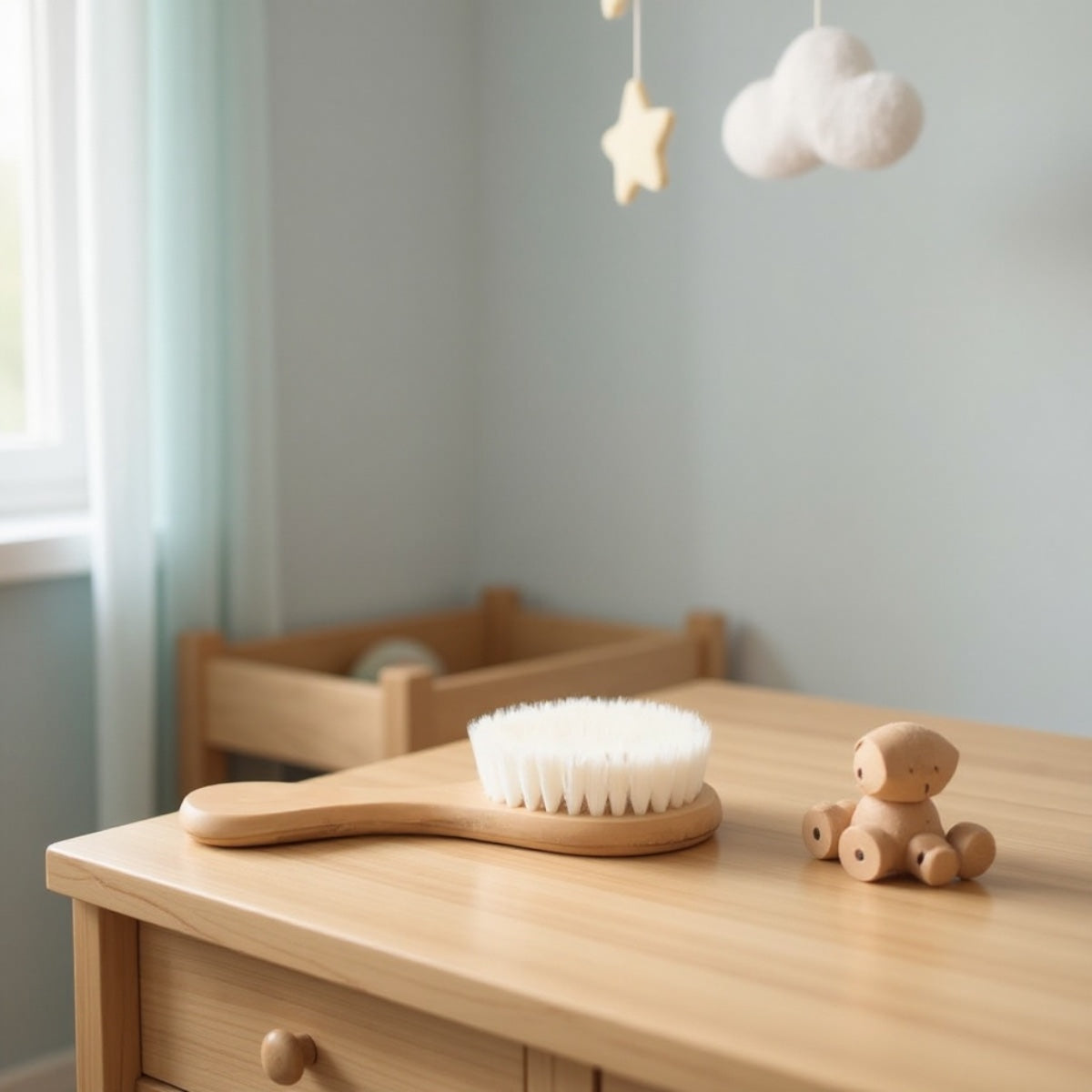 Baby Soft Wool Hair Brush – Gentle Scalp Care