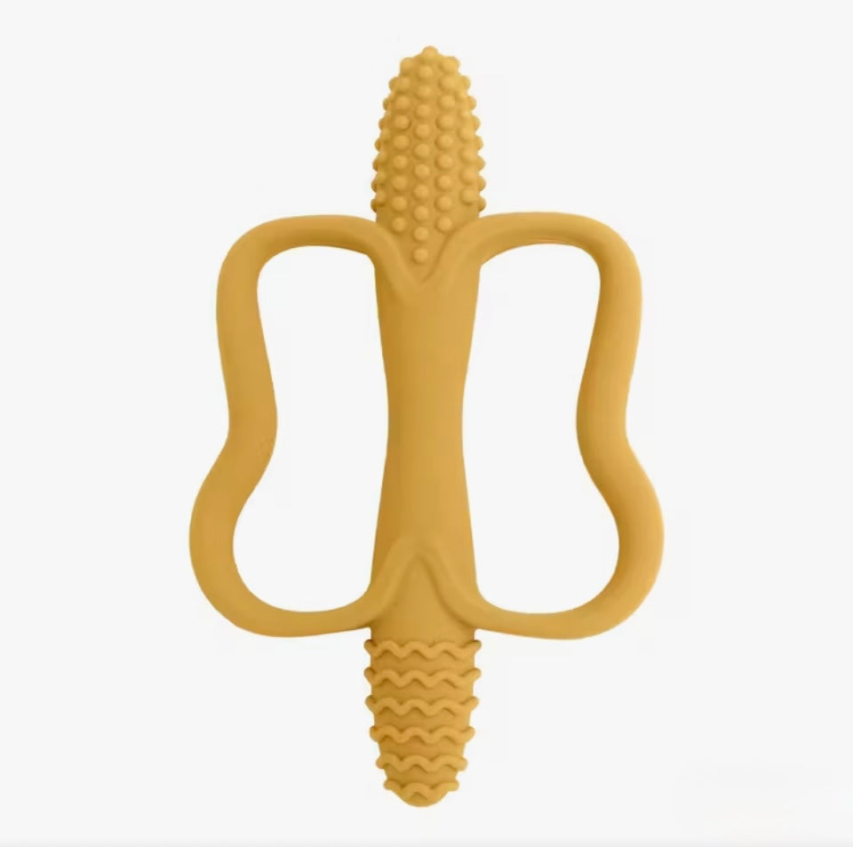 Corn- shaped Youngster’s dental floss with handle