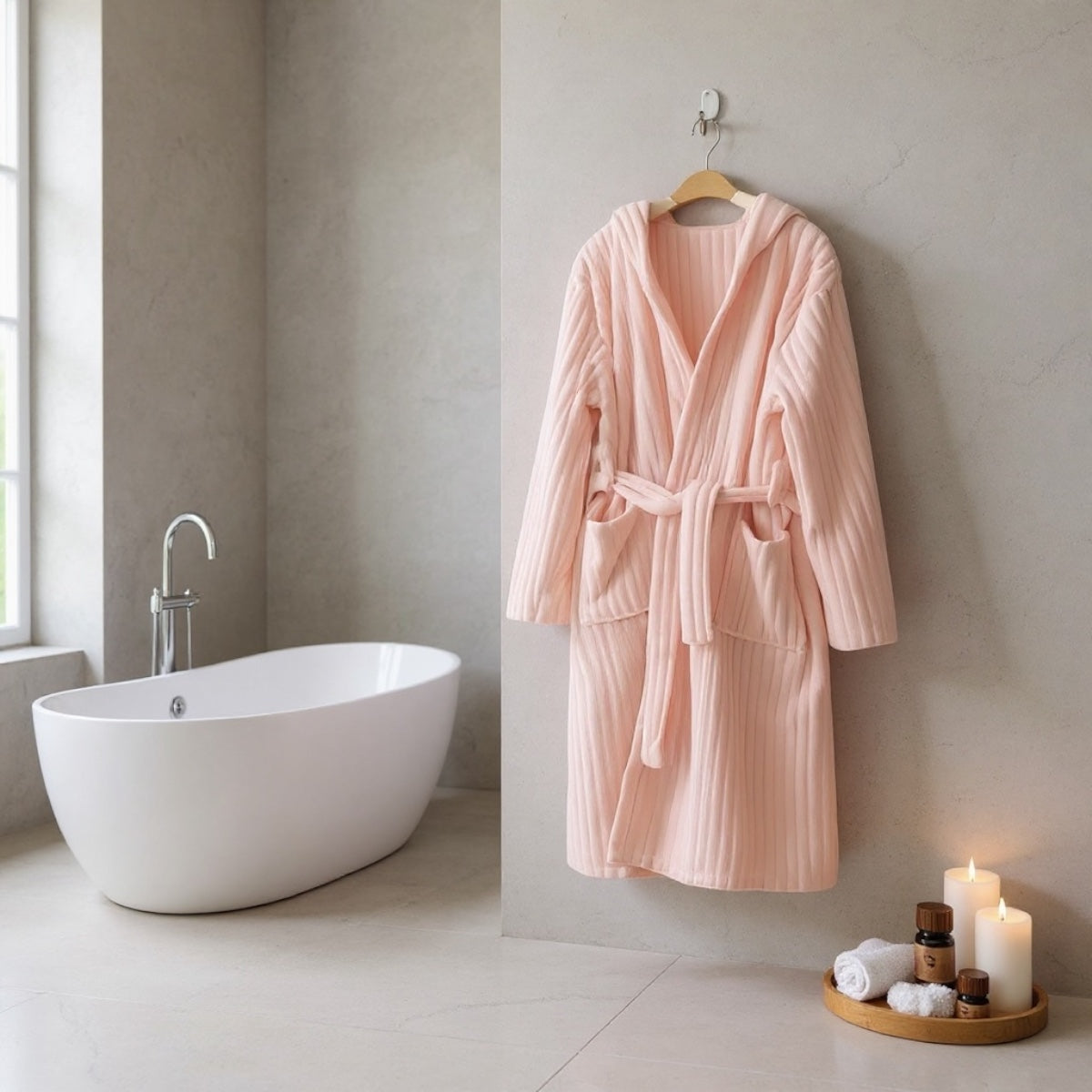 Luxury Hotel-Style Bathrobe – Ultra-Soft, Premium Quality & Spa Comfort 🕊️✨