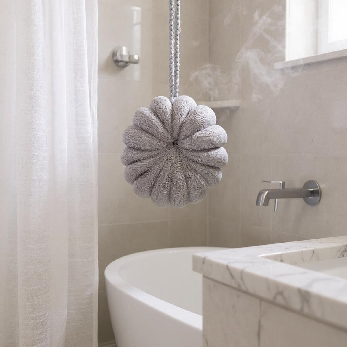 🌸 Soft Shower Body Puff- Gentle exfoliating Bath Sponge