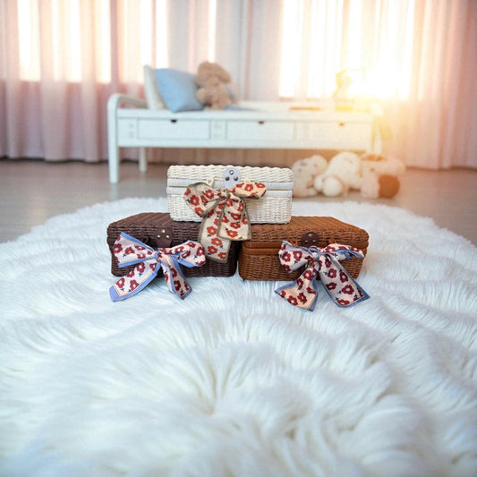 👶 Baby Wicker Suitcase Hamper