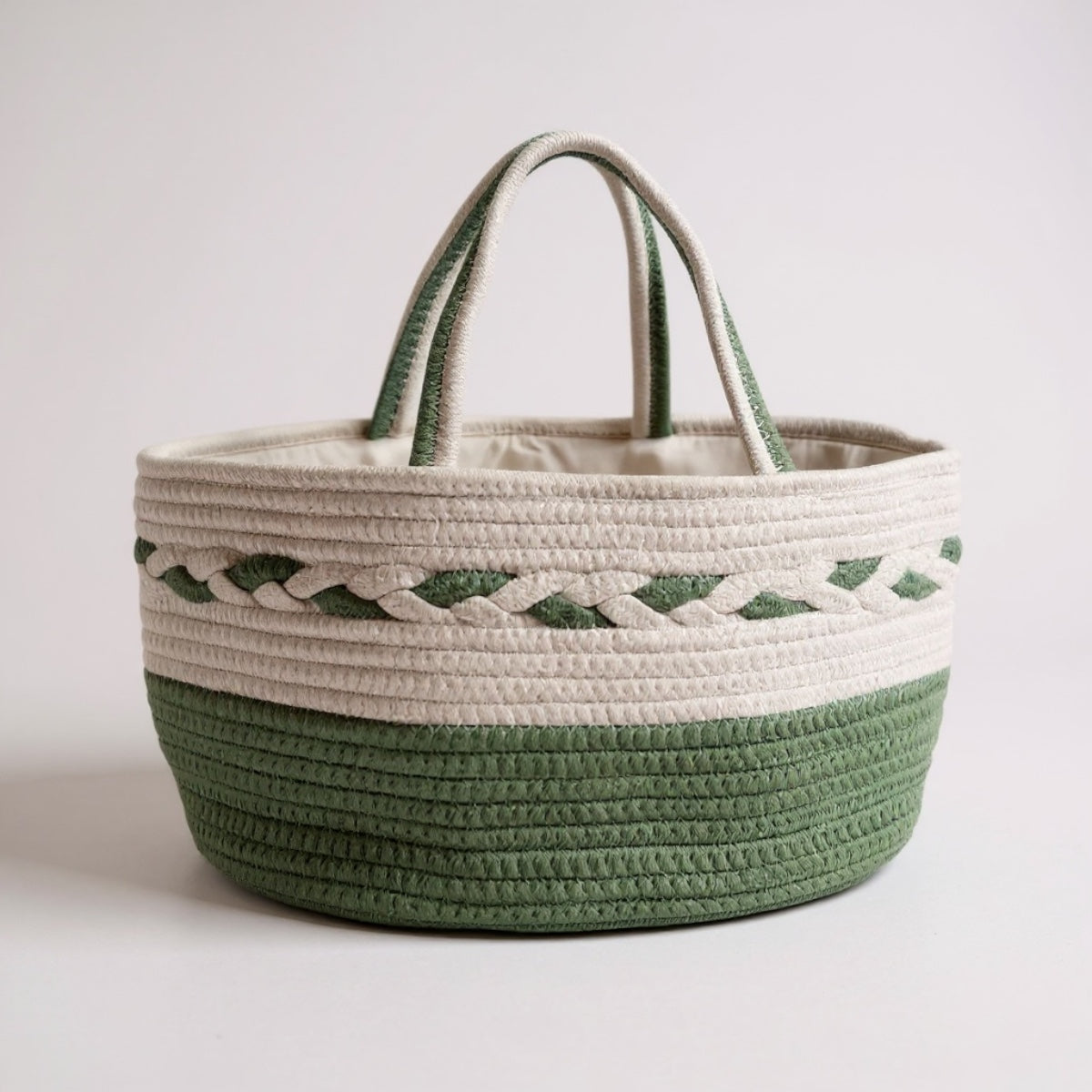 🧺✨ Boho Baby Storage Basket – Sweet & Practical Organizer