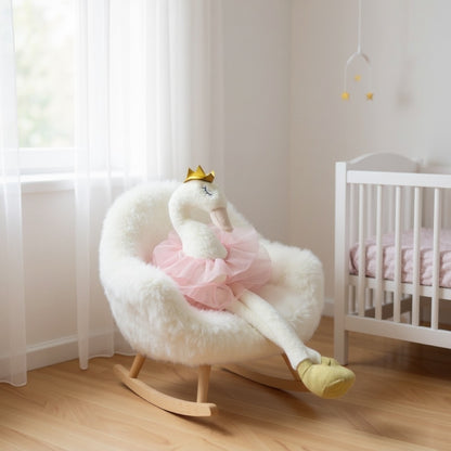 Princess swan plush toy 40 cm for nursery decor 