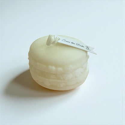 Pastel Macaron Candle Favors | Baby Showers & First Birthdays Keepsakes