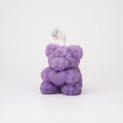 Handmade Teddy Bear Candles/  Baby Shower & First Birthday Favours