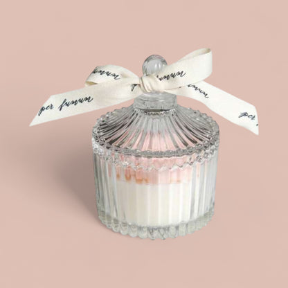 Luxury Floral Glass Jar Candles