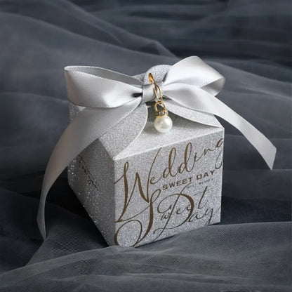 Romantic Wedding Favor Boxes- Sweet Treats or Mini Candles for Guests
