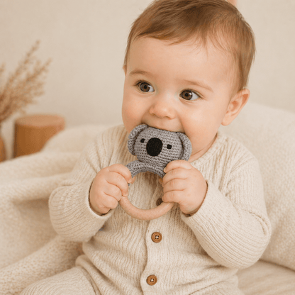 Crochet Animal Baby Rattles | Handmade, Soft & Natural - Wrap With Love
