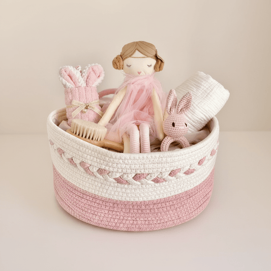 Doll Heirloom Basket | Soft Pink Edition - Wrap With Love