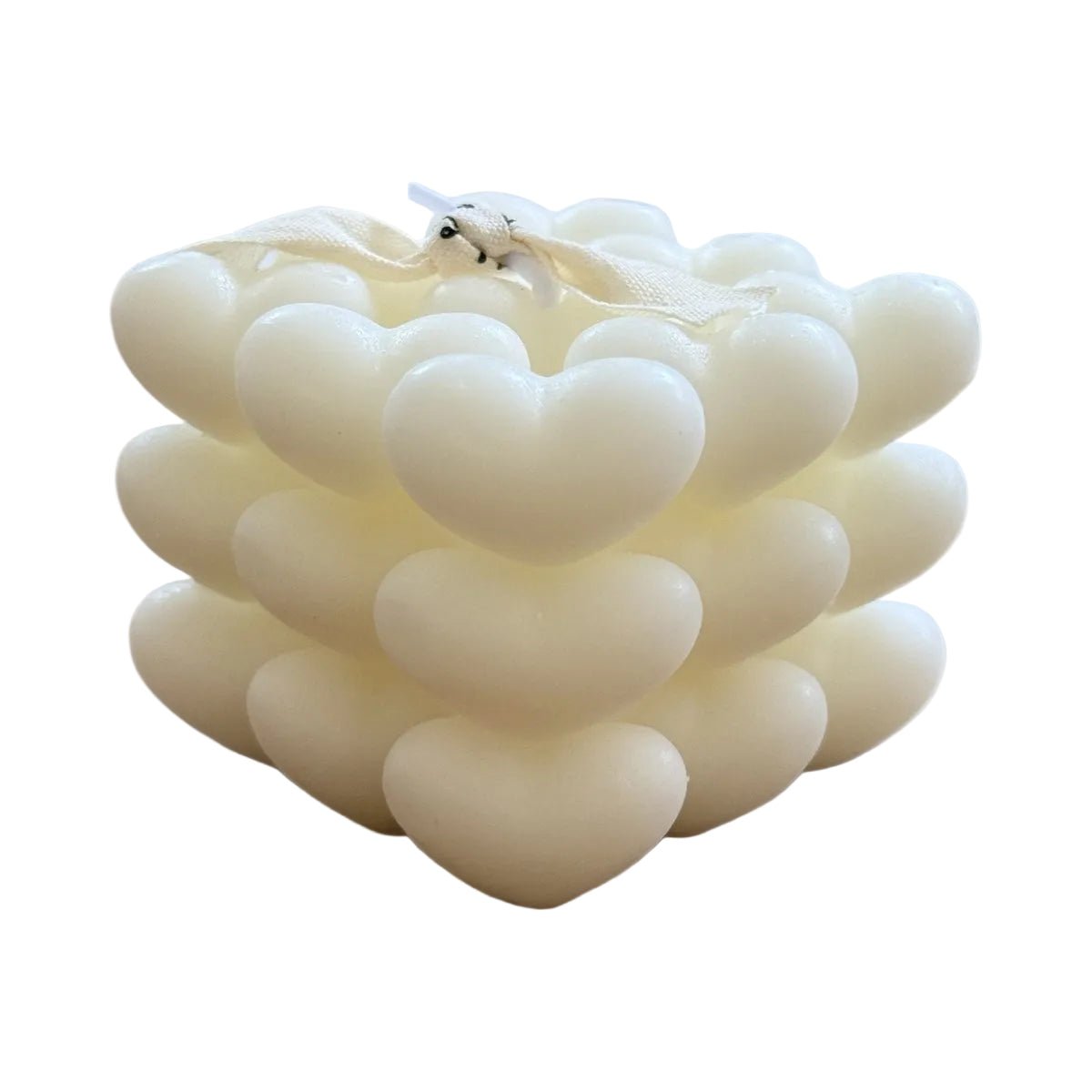 Heart-Shaped Decorative Candles - Wrap With Love