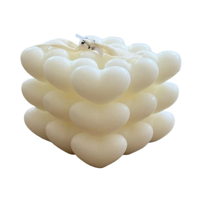 Heart-Shaped Decorative Candles - Wrap With Love