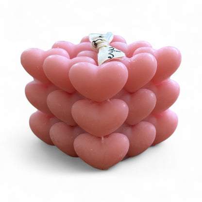 Heart-Shaped Decorative Candles - Wrap With Love