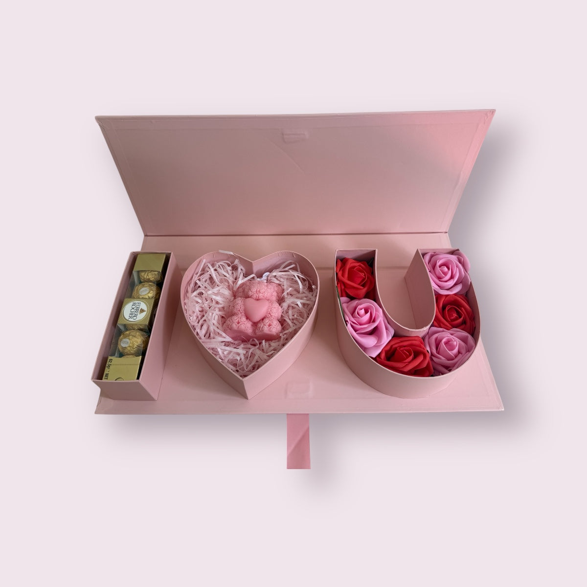 Personalised I Love You luxury gift box in red | Wrap With Love
