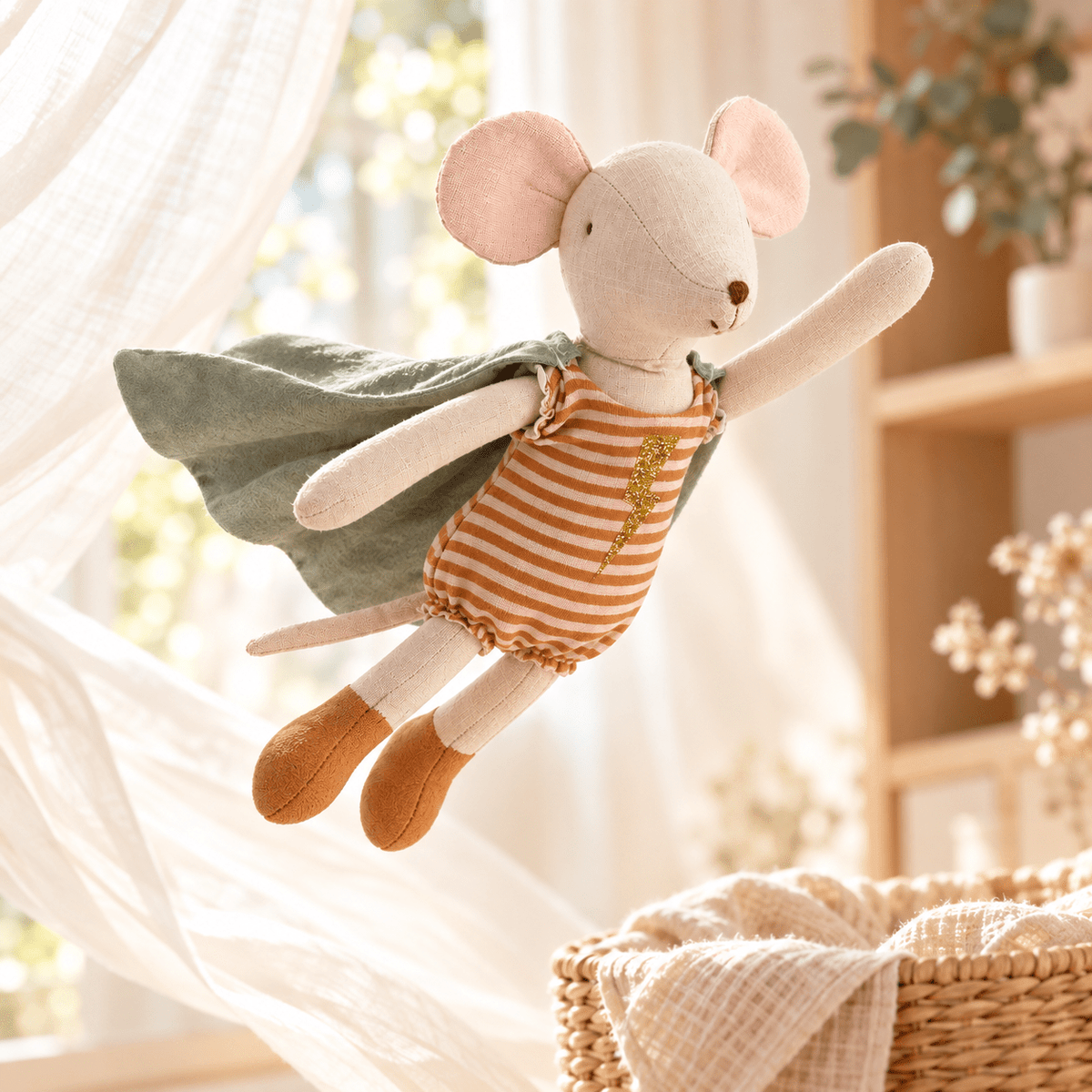 Jack the Superhero Mouse | Soft Toy with Cape - Wrap With Love