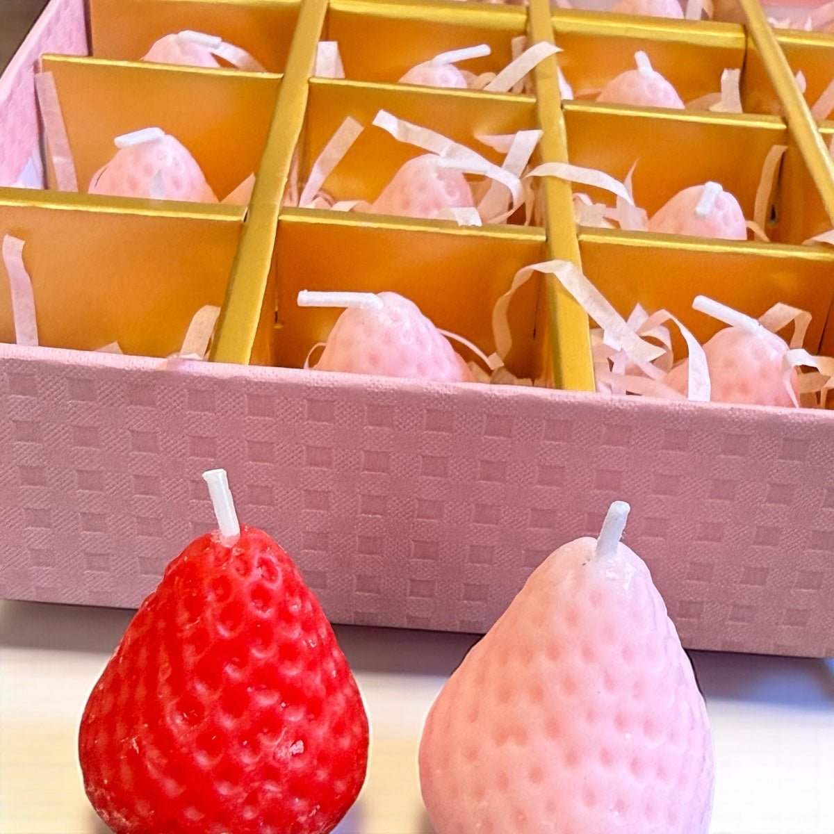 Limited Edition Strawberry Candle Gift Box (16 Pieces) - Wrap With Love