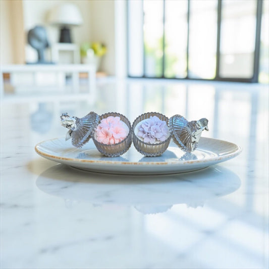 Luxury Floral Glass Jar Candles - Wrap With Love