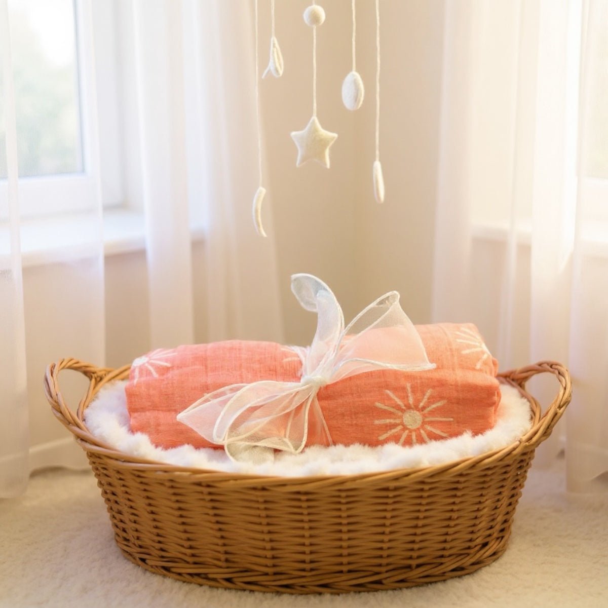 Muslin Baby Blanket | Flowers, Daisy & Suns Edition - Wrap With Love
