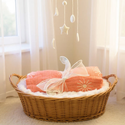 Muslin Baby Blanket | Flowers, Daisy & Suns Edition - Wrap With Love