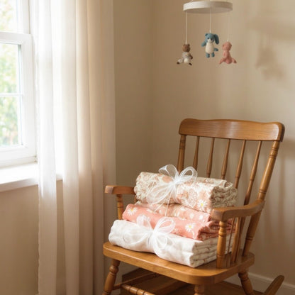 Muslin Baby Blanket | Flowers, Daisy & Suns Edition - Wrap With Love