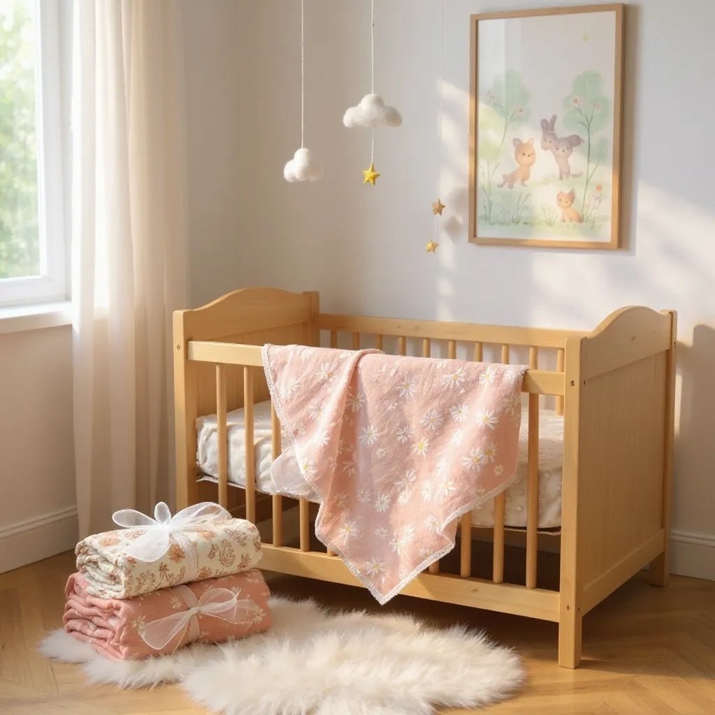 Muslin Baby Blanket | Flowers, Daisy & Suns Edition - Wrap With Love