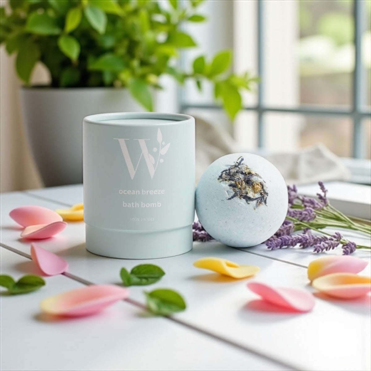 Ocean breeze natural bath bomb | Wrap With Love