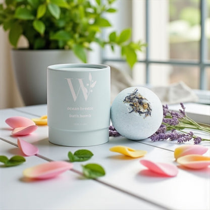 Ocean breeze natural bath bomb | Wrap With Love