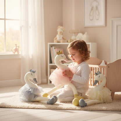 Princess Swan Plush | Soft Nursery Companion - Wrap With Love
