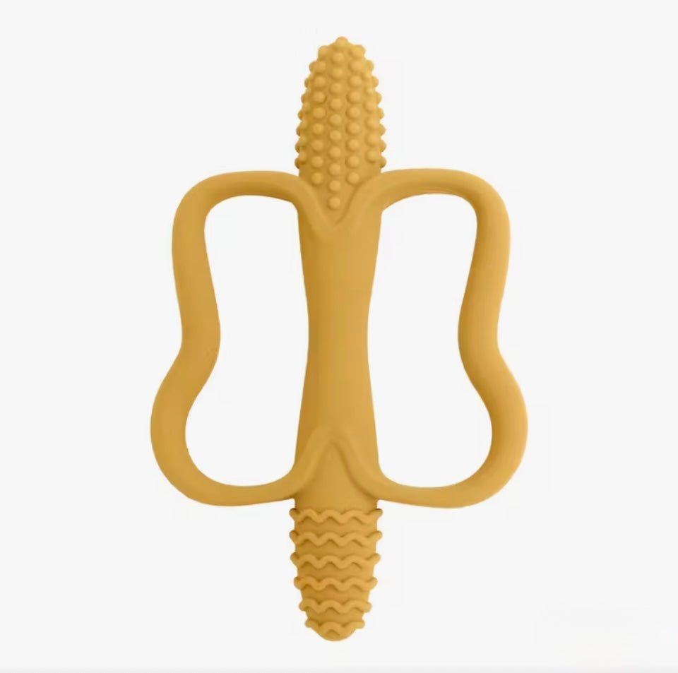 Silicone Corn Teether | BPA-Free Easy Grip Baby Teething Toy - Wrap With Love