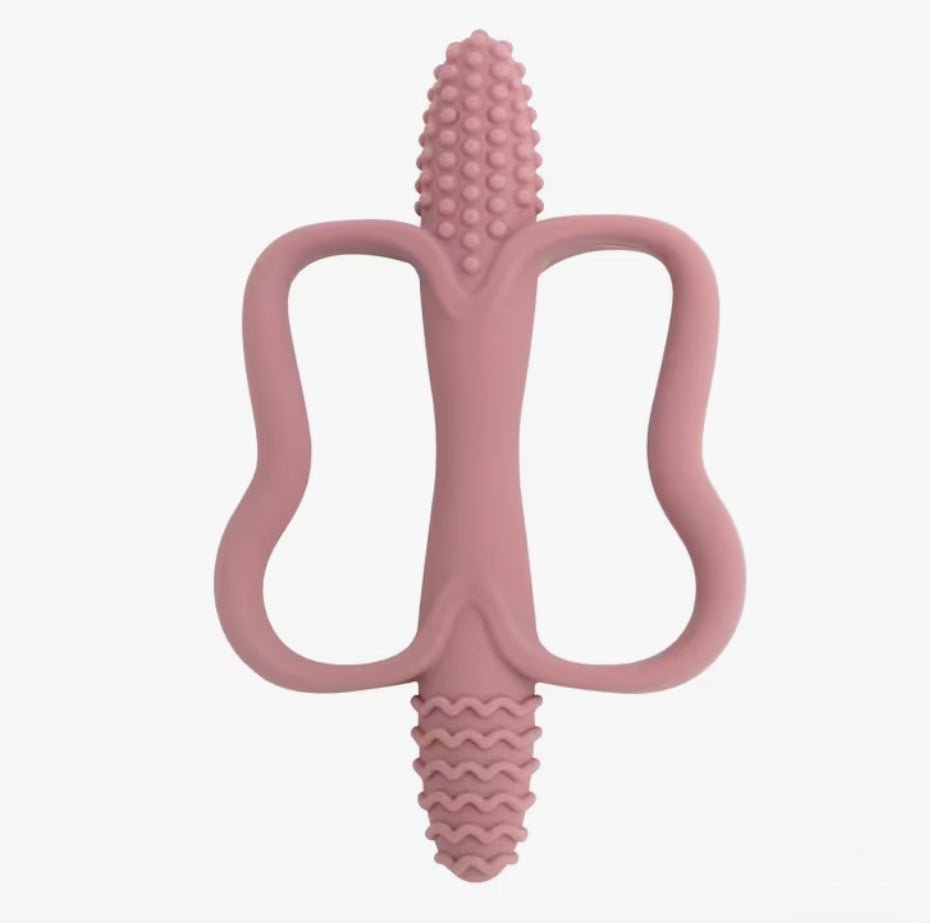 Silicone Corn Teether | BPA-Free Easy Grip Baby Teething Toy - Wrap With Love