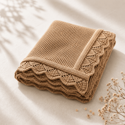 Soft Knit Baby Blanket - Wrap With Love