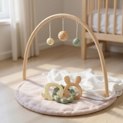 Textured Silicone Teether Trio - Wrap With Love
