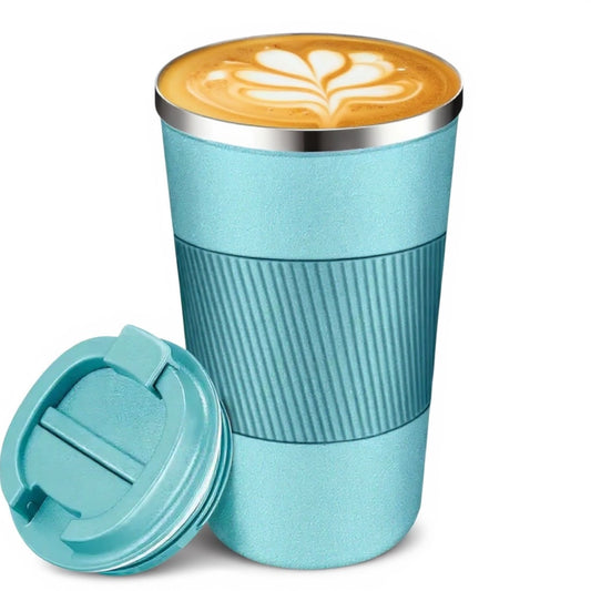 Pink insulated stainless steel travel tumbler, 380ml | Wrap With Love