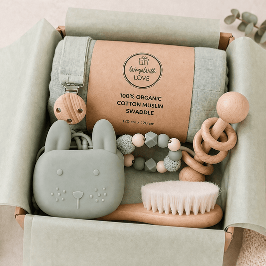 Welcome Baby Gift Box | Organic & Calm Essentials - Wrap With Love